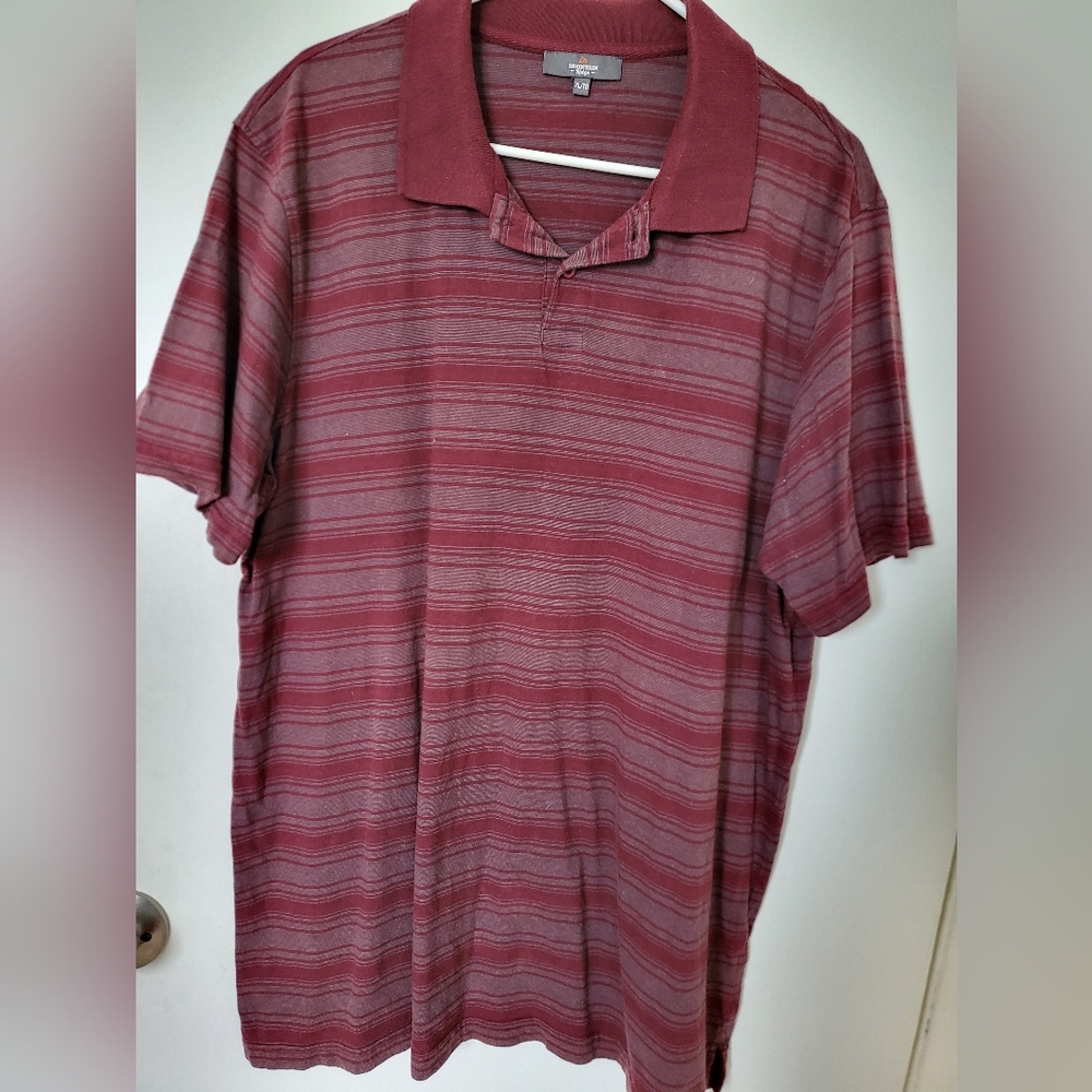Burgundy xl men's shirt mountain ridge